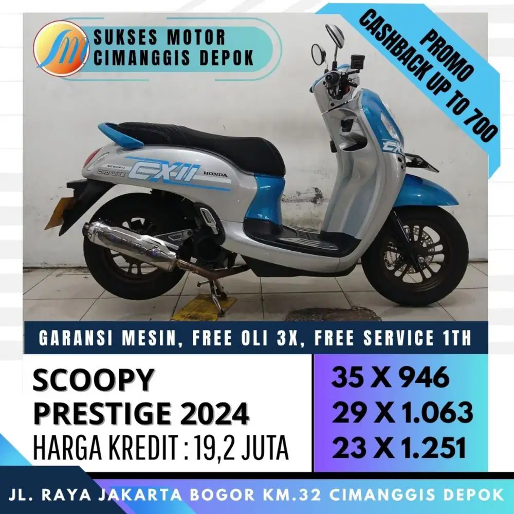 SCOOPY PRESTIGE 2024 SPEK CUSTOM TERMURAH [SUKSES MOTOR]