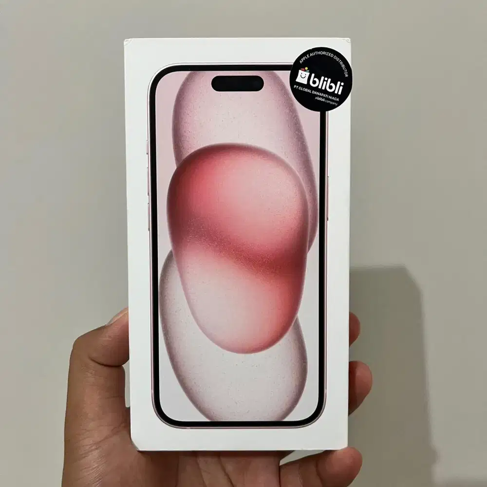 Unit Baru iPhone 15 128 GB Pink Garansi Resmi 1 Tahun