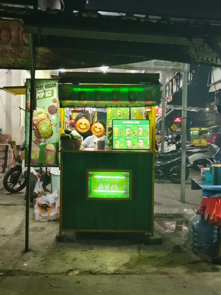 JUAL Booth bekas minuman