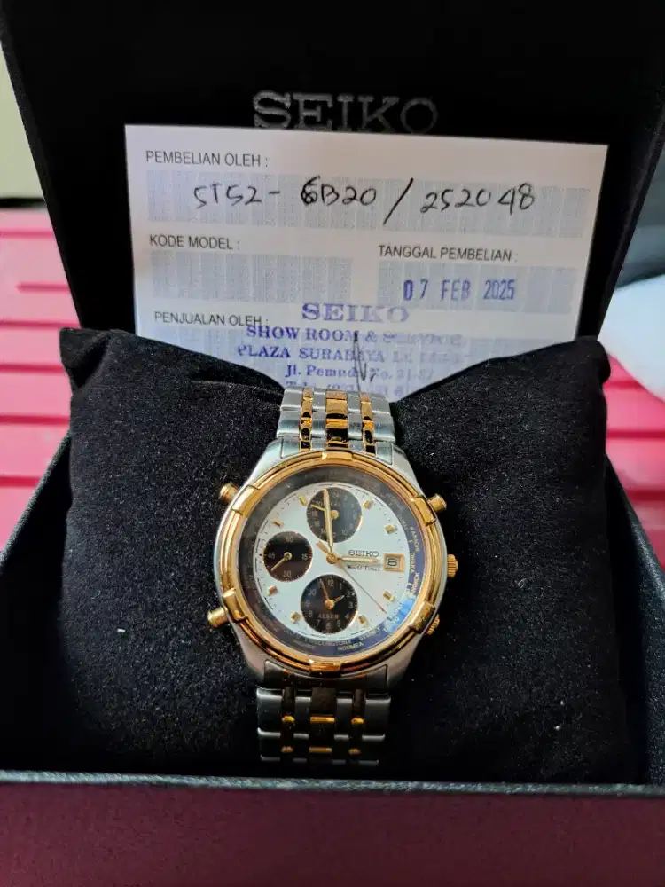 BNIB jam tangan seiko panda chrono baterai jdm hamilton tissot heuer