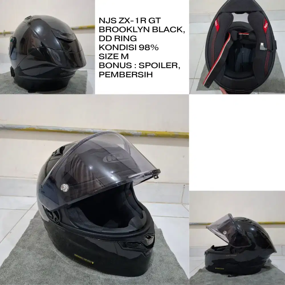 Helm NJS ZX-1R GT kondisi 98%