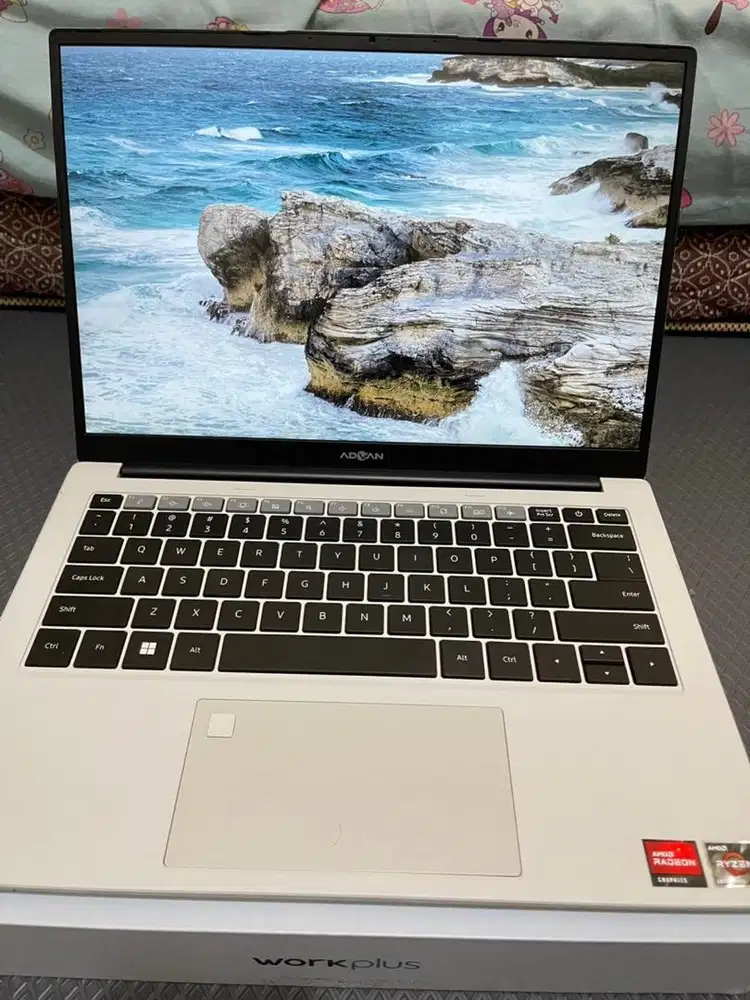 LAPTOP ADVAN WORKPLUS 1 TB MULUS 100% FULL SET + BONUS HEADSET GAMING