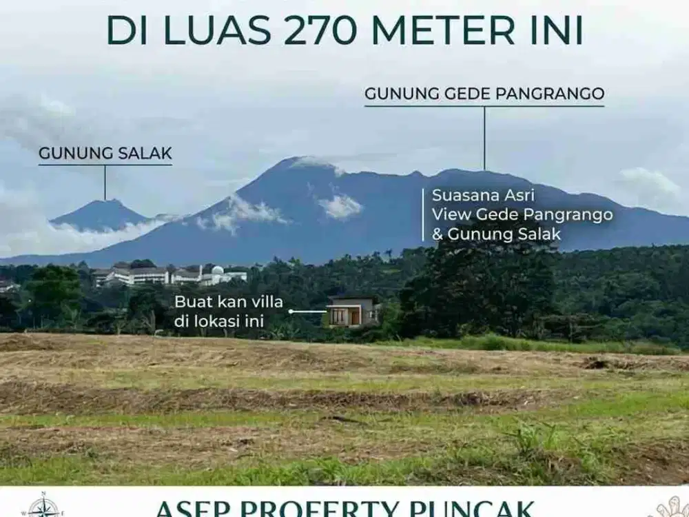 jual tanah puncak Bogor legalitas SHM siap bangun