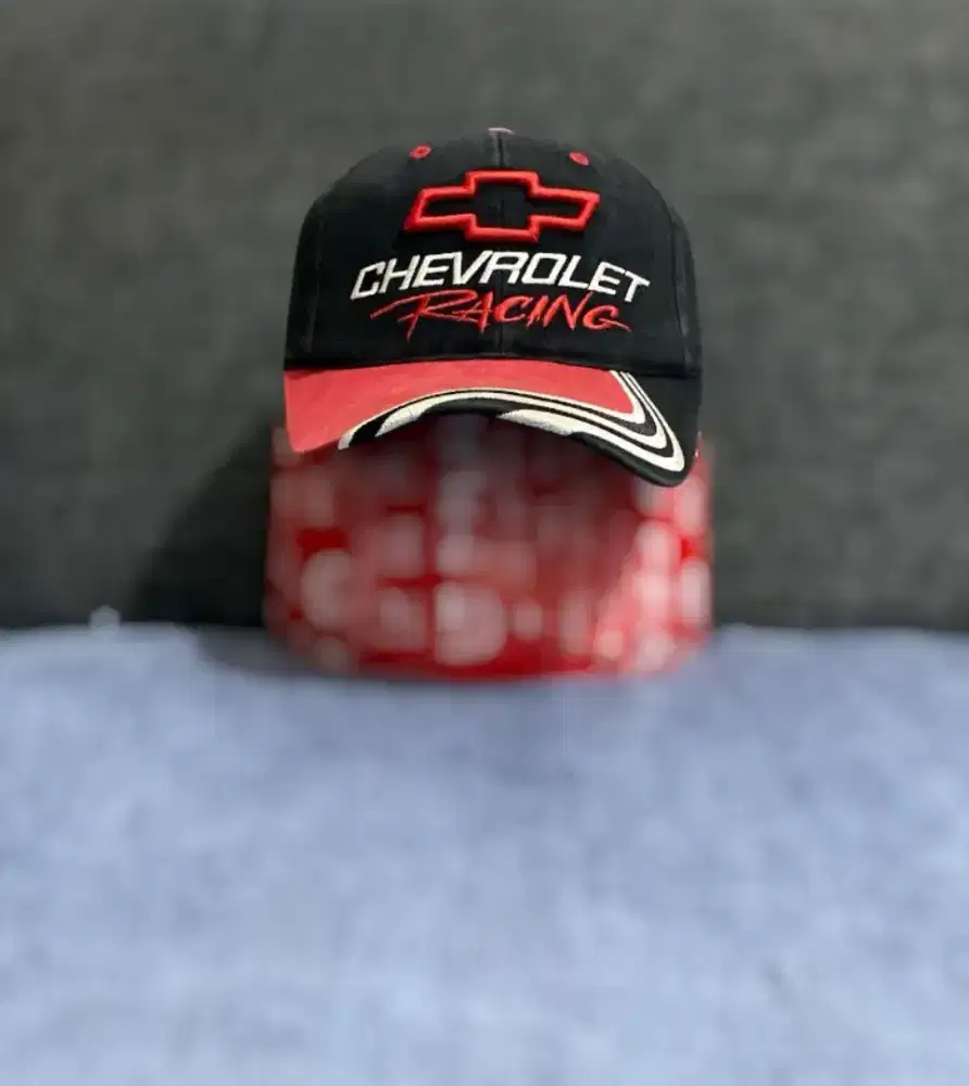 Topi racing balap chevrolet original vintage bekas