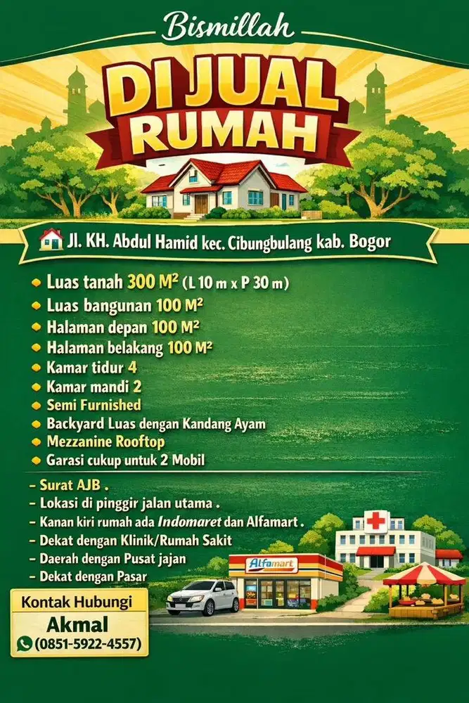 DI JUAL RUMAH DAN ISINYA ,nego