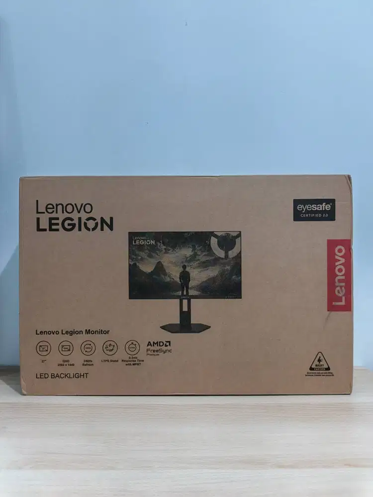 Monitor Lenovo Legioan 27Q-10 2K 27 Inchi 240 Hz Gaming Segel Box