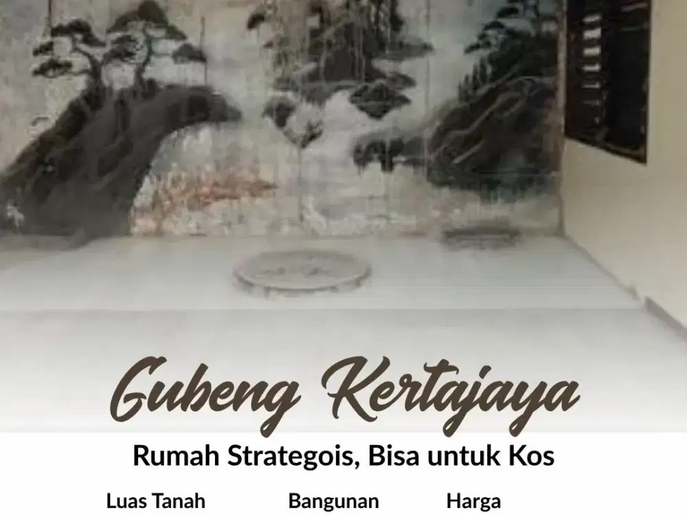 Rumah Gubeng Kertajaya, Strategis, cocok untuk kos