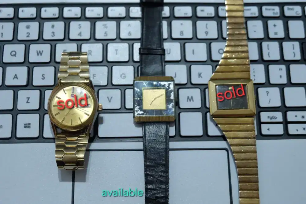 -Rare Item- Jam cewe RADO Vintage leather strap second, jam langka