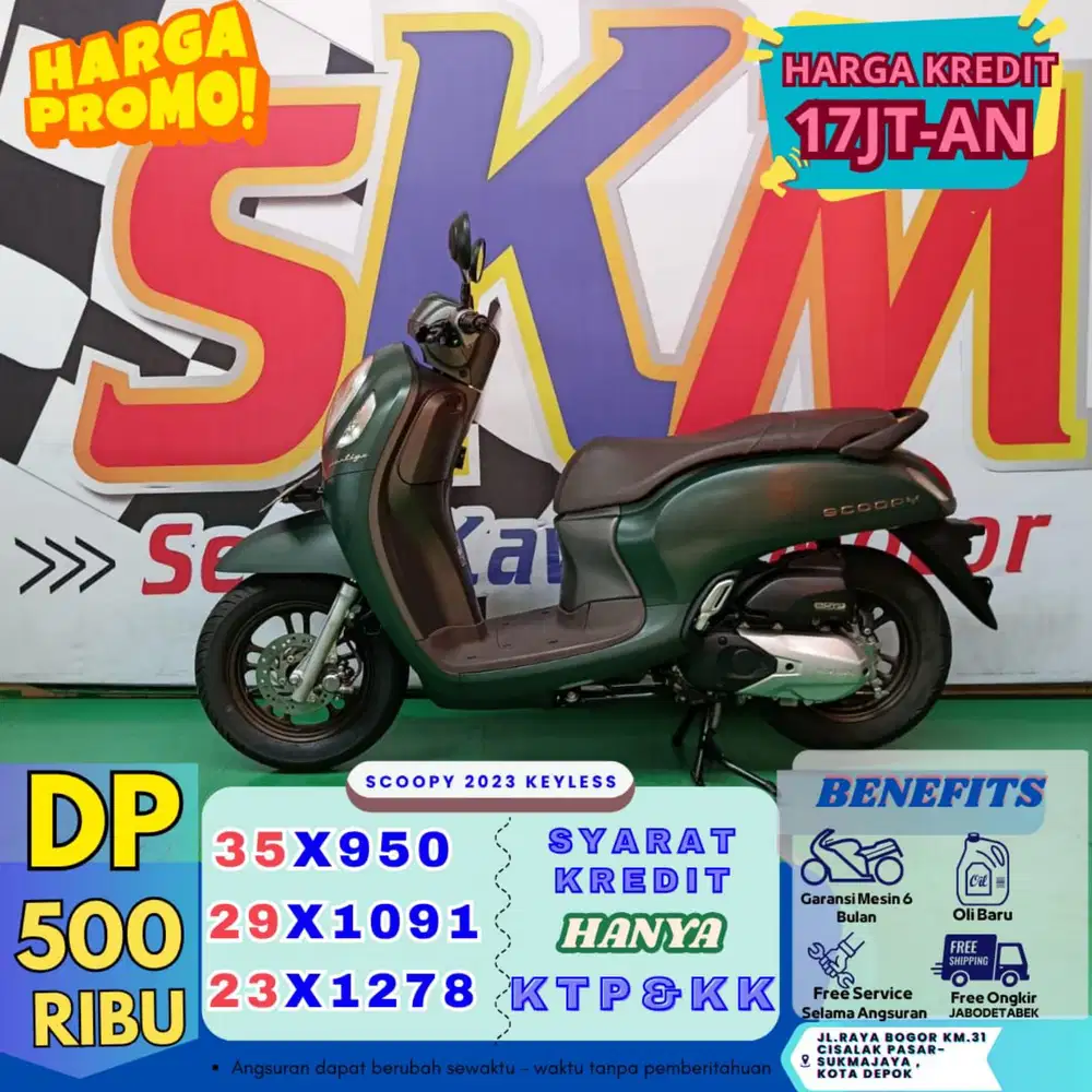 Dp 500rb bawa pulang scoopy 2023 km low