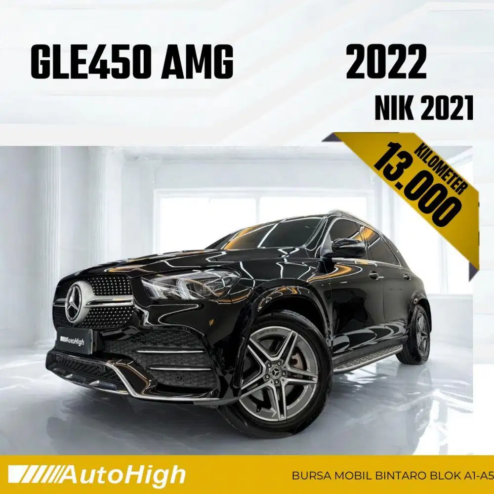 DP10% [Km13.000] GLE450 AMG 2021 Black / GLE 450 Reg 2022 #AUTOHIGH