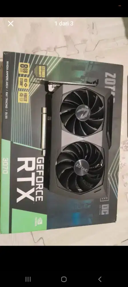 ZOTAC GAMING GeForce RTX 3070 8Gb