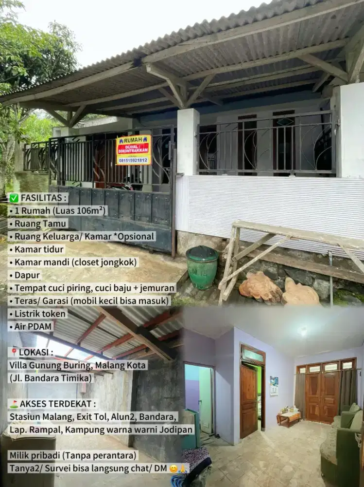 Dijual Rumah Malang