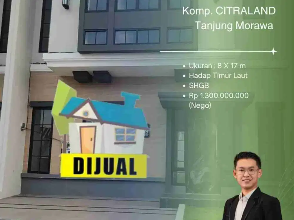 DI JUAL VILLA CITRALAND TANJUNG MORAWA