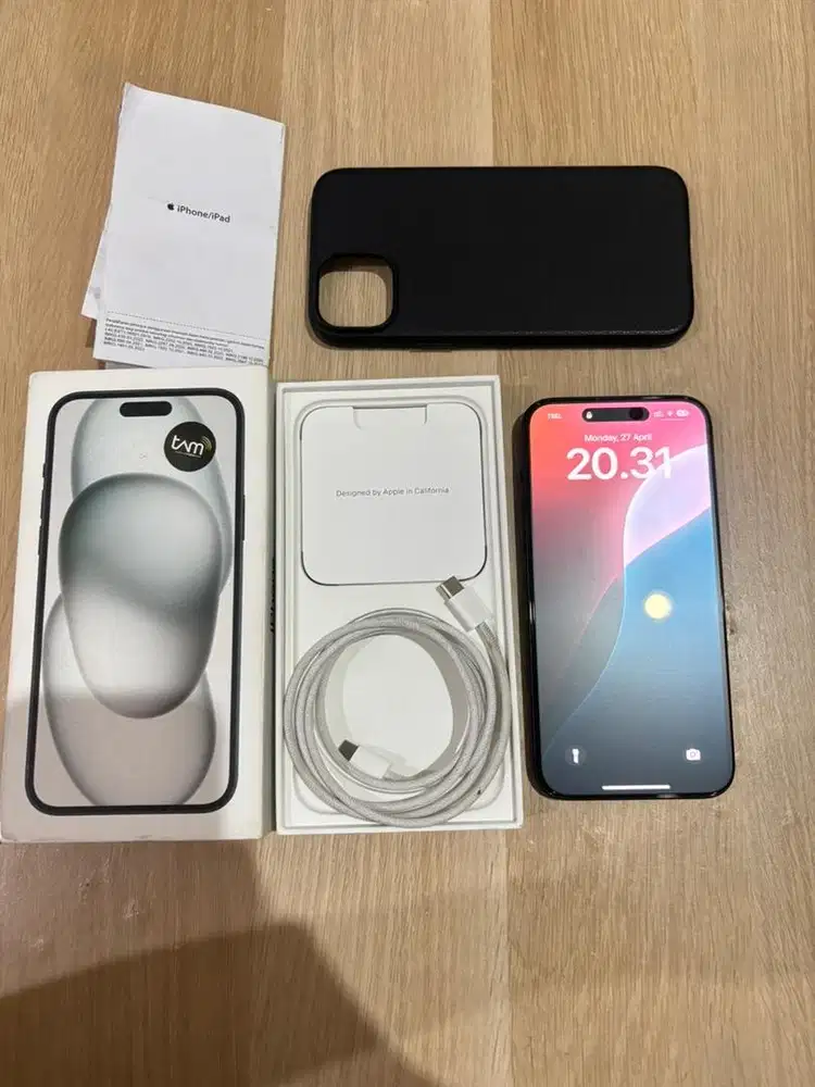 Iphone 15 Plus 128GB Black - Ex Ibox Fullset