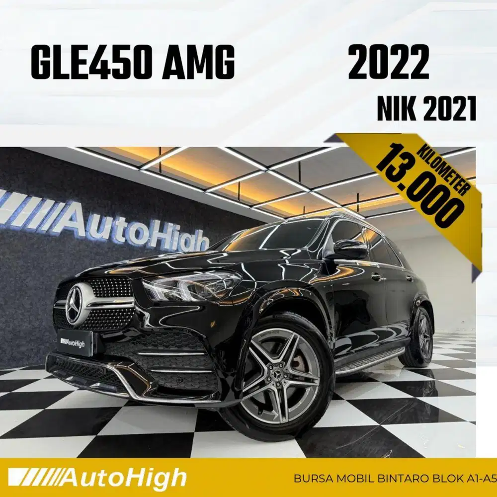 DP10% [Km13.000] GLE450 AMG 2021 Black / GLE 450 Reg 2023 #AUTOHIGH