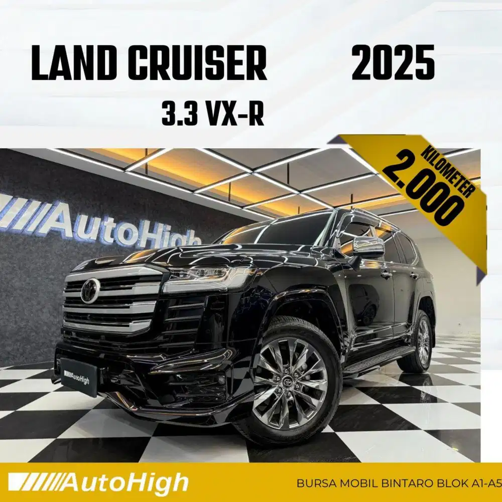 DP10% [Km2.000] Land Cruiser VXR 2025 Black / GR Reg 2024 #AUTOHIGH