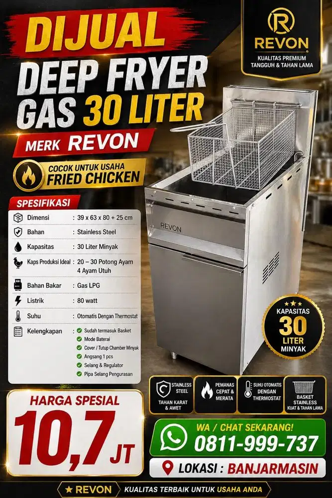 jual DEEP FRYER (revon) 30L