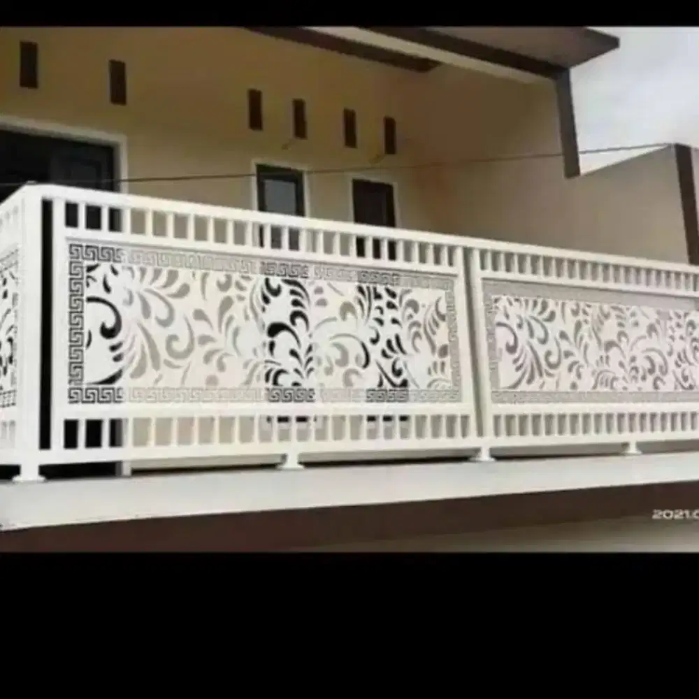 Pagar minimalis cutting lacer