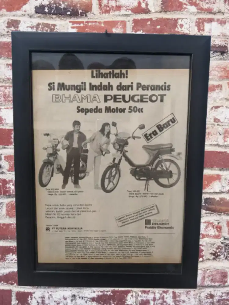 Iklan jadul original bhama Peugeot 50cc