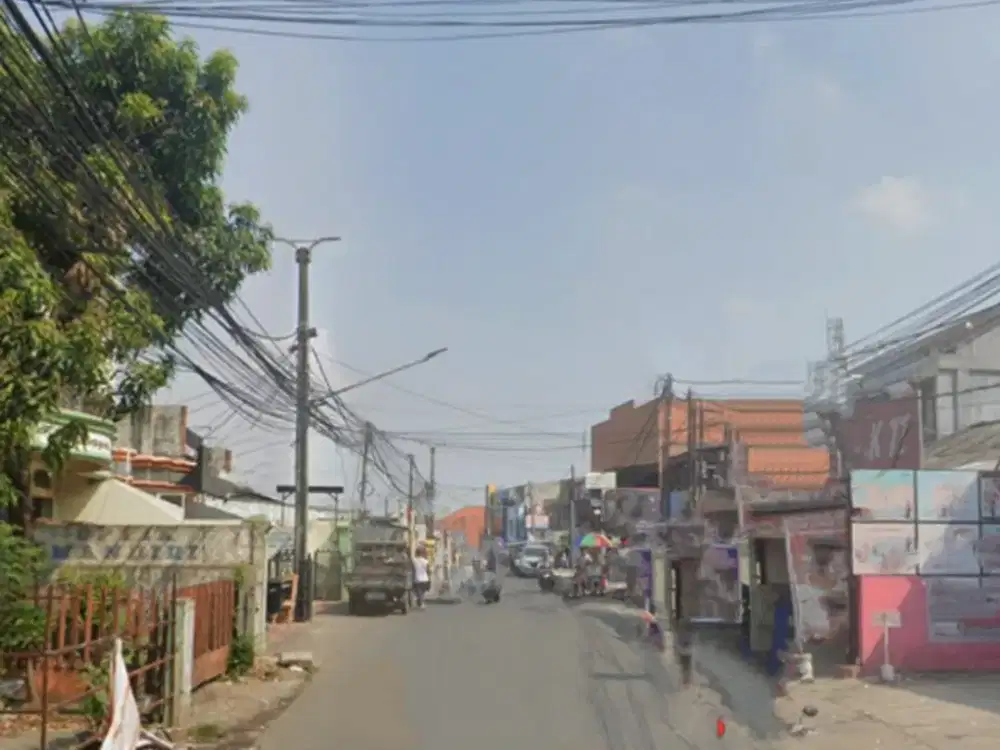 Tanah Jalan Raya Bintara Ramai Usaha Perdagangan Dan Jasa