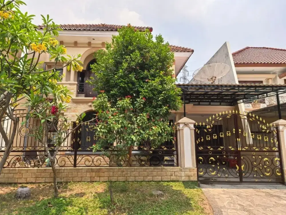 Rumah Villa Bukit Mas cluster Monaco, Mayjen Sungkono Surabaya Ada Furnish, Baru Renovasi