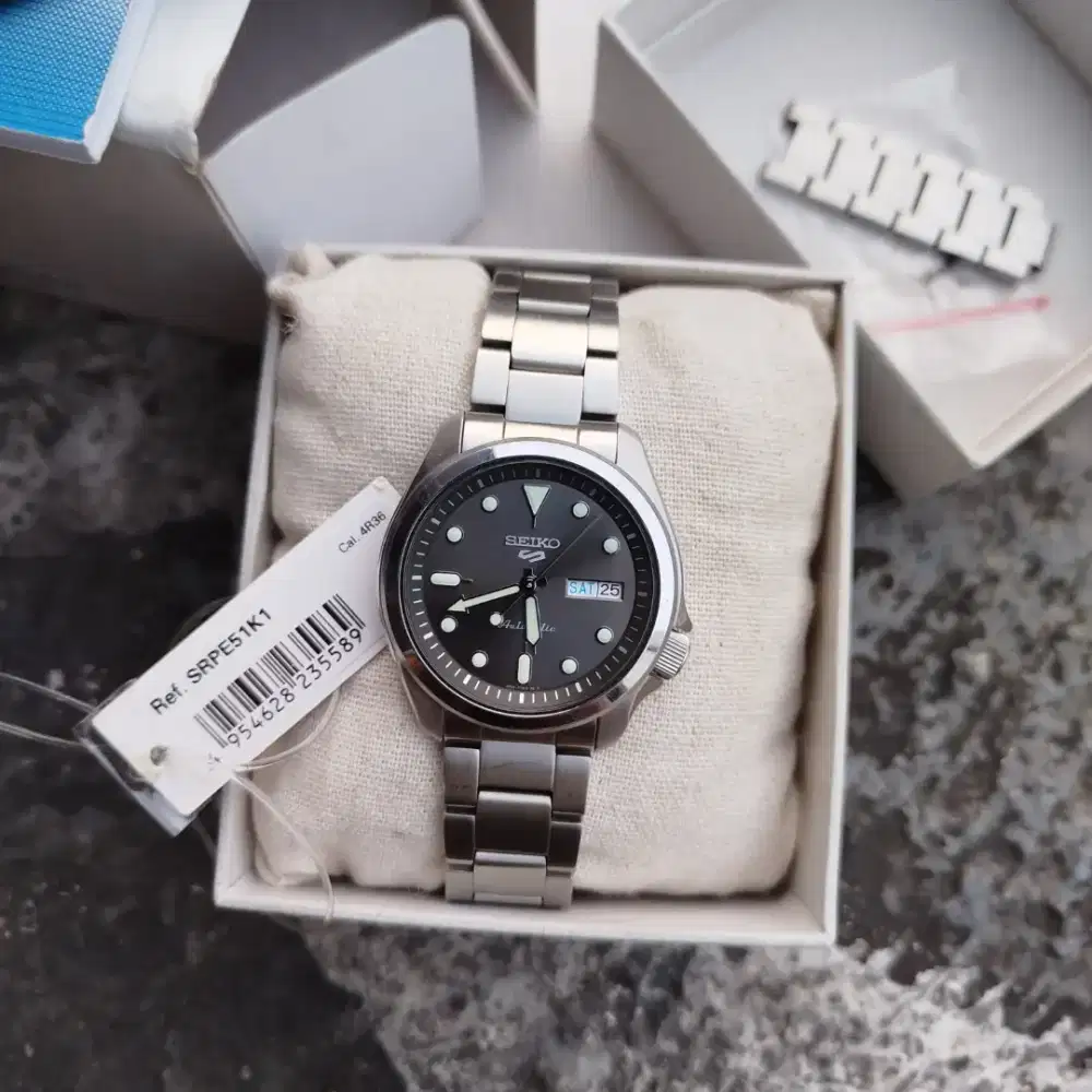 Seiko 5 Sports SRPE51K1 Automatic Skx 5kx Staniless Steel