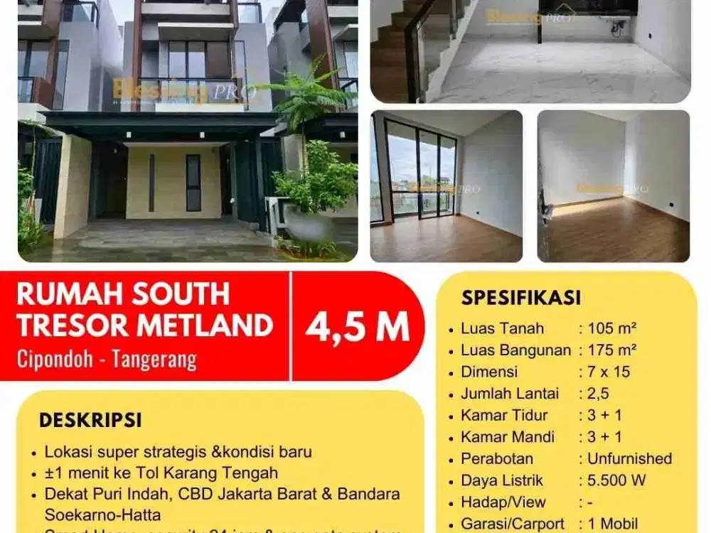 Di jual SOUTH TRESOR Metland puri