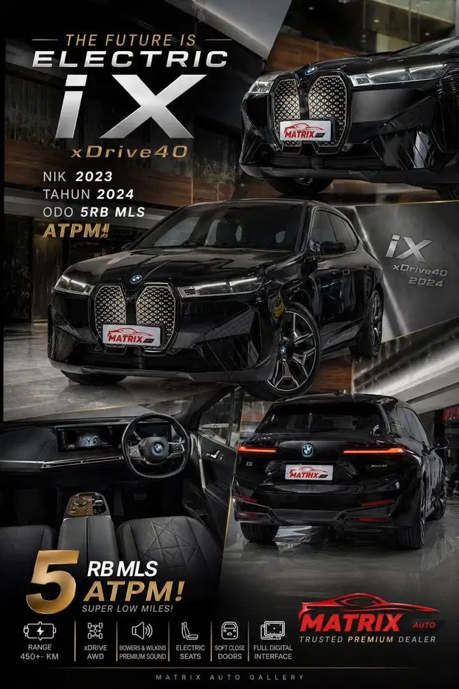 Bmw iX electric xdrive40 2024 nik 2023