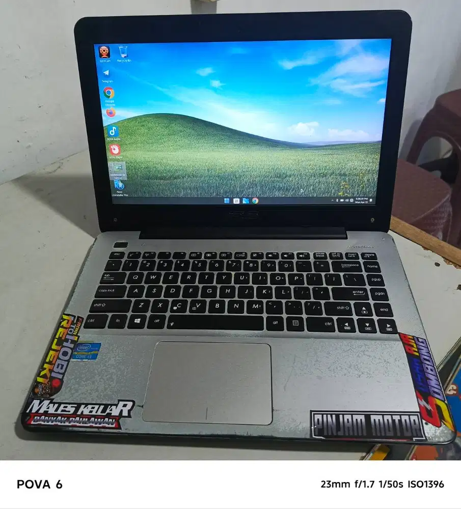 Laptop Asus i3 5005u//SSD/Ram 6gb//kantor,pelajar,usaha,Game,Design
