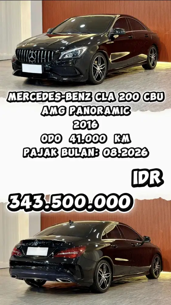 [ ODO 41.000 KM ] MERCEDES-BENZ CLA 200 AMG 2016 BERGARANSI SIAP PAKAI