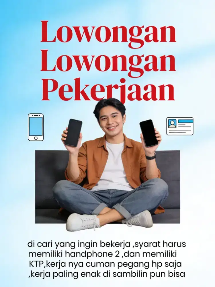 Dicari yang serius kerja dan amanah