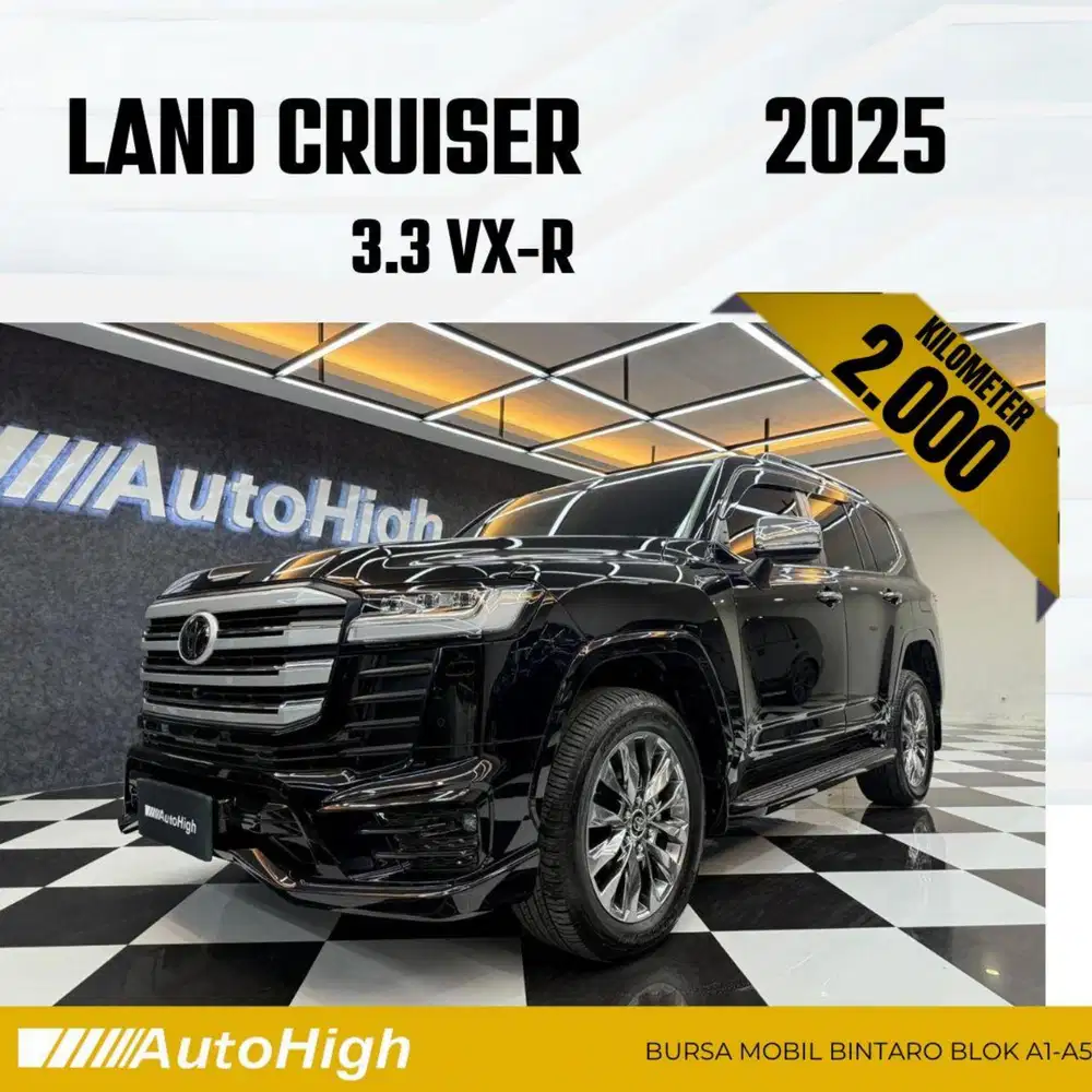 DP10% [Km2.000] Land Cruiser VXR 2025 Black / GR Reg 2024 #AUTOHIGH