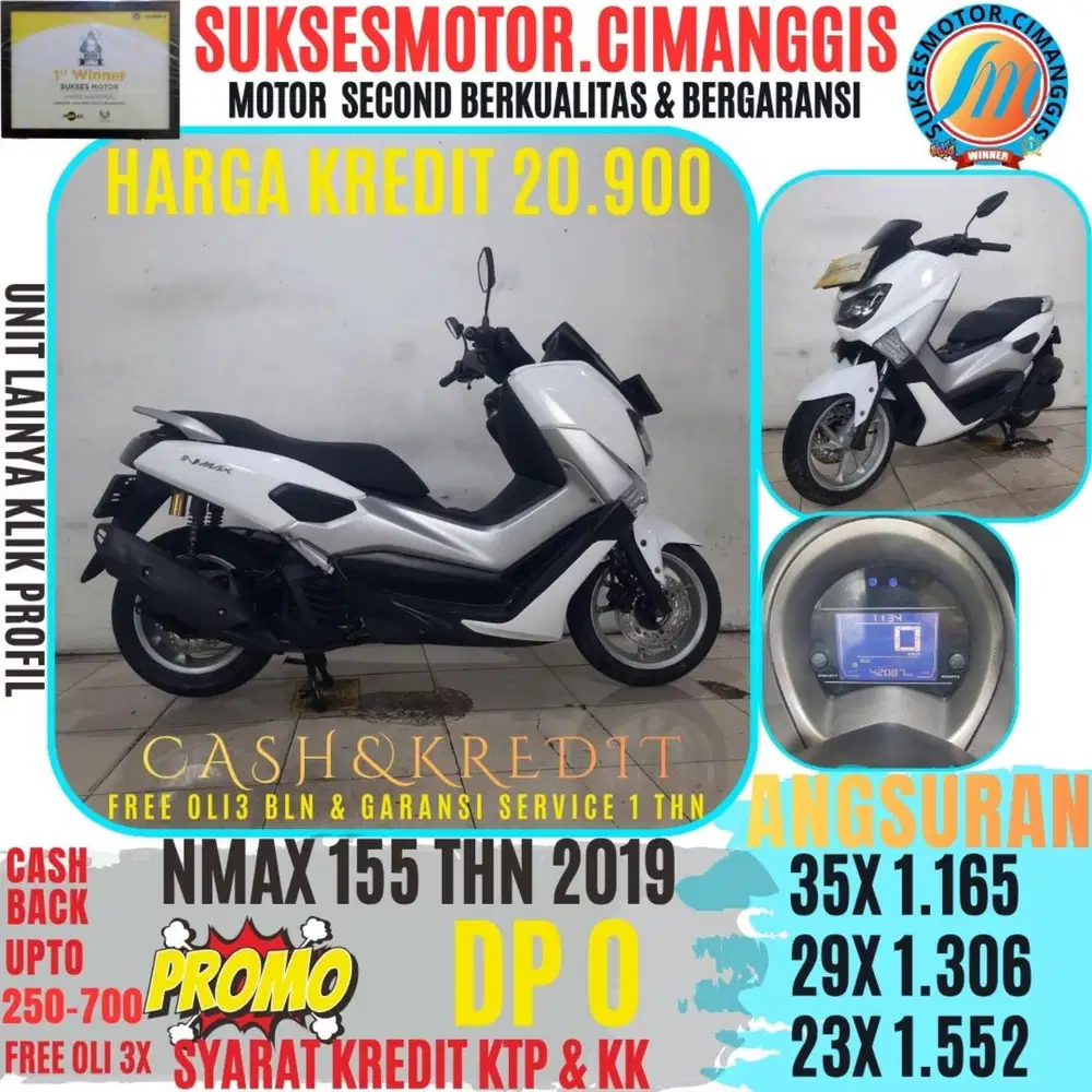 NMAX 155 PROMOTERMURAH CASHBACK UPTO700RBU FREEOLI3X BERGARANSI