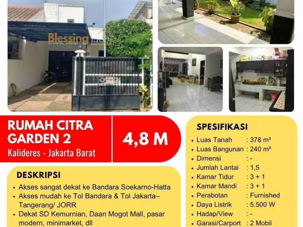 Dijual Citra Garden2 jakarta barat