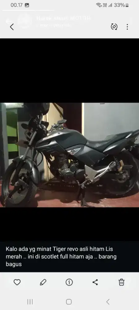 Di jual motor tiger revo