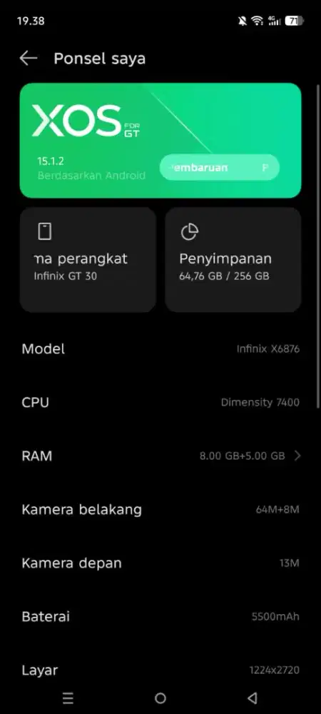 Infinix GT 30 8+5/256