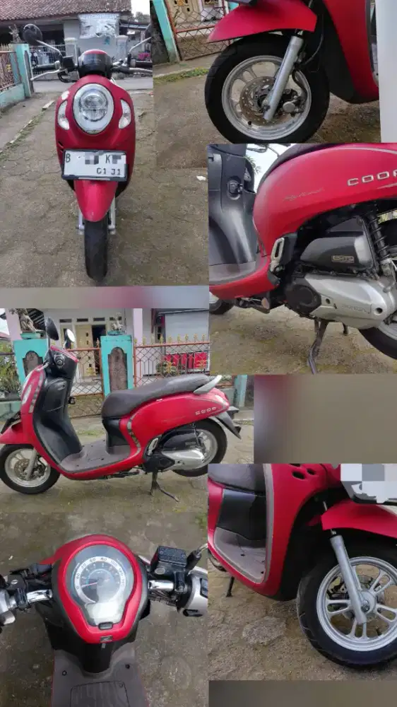 Jual Scoopy tahun 2020 ( red doff ) masih polosan pabrik.