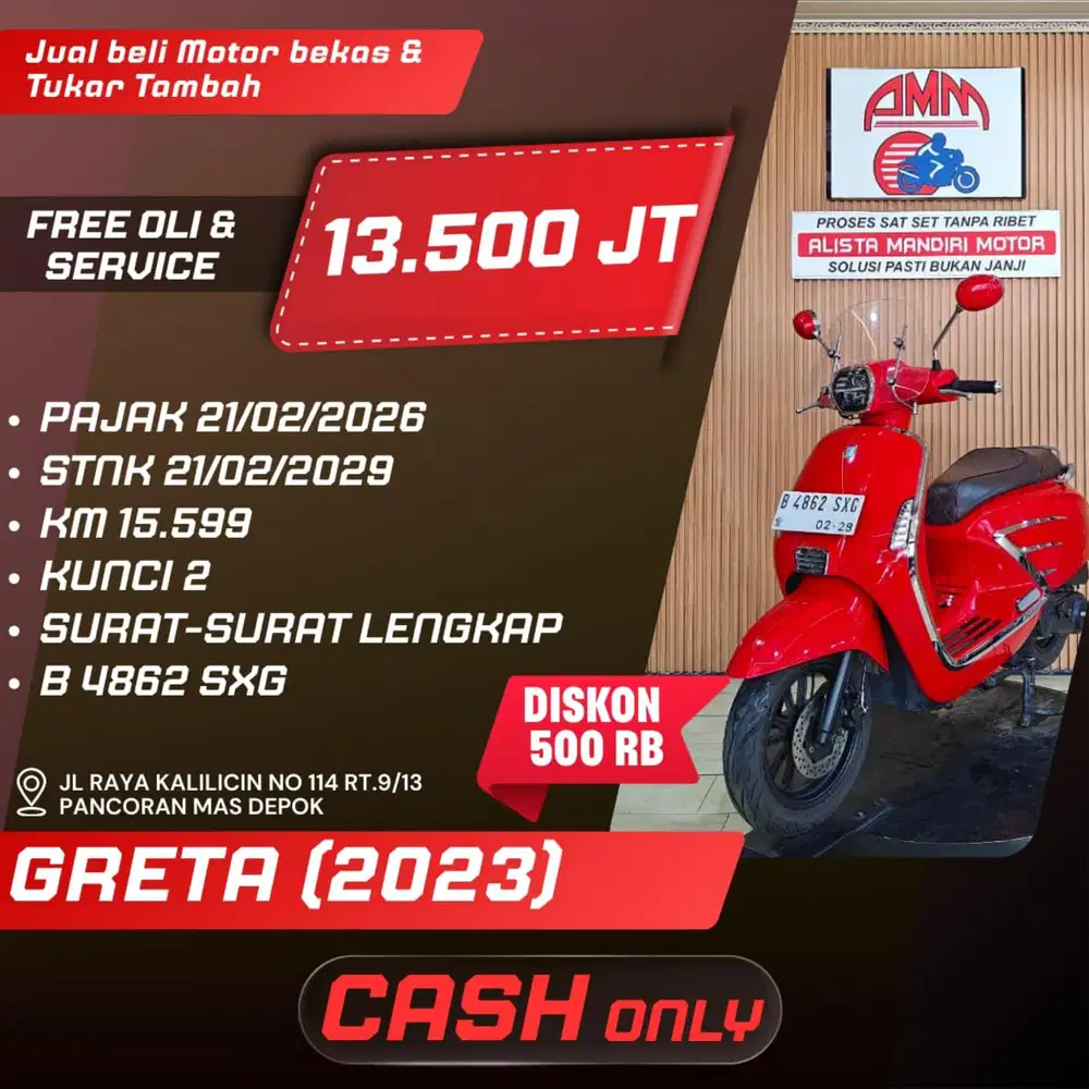 GRETA KUNCI 2 CASH ONLY ALISTA