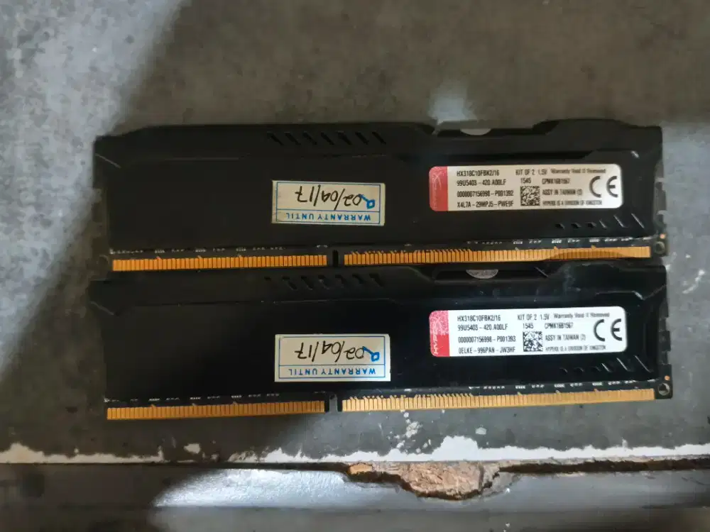 RAM HyperX Fury DDR3 16GB (2x8GB) 1866MHz Gaming – Normal Mulus