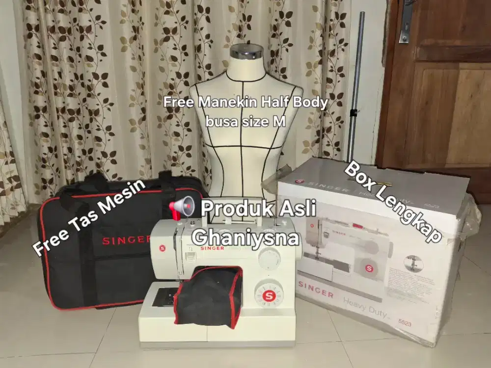 Mesin Jahit Portable SINGER HEAVY DUTY 5523