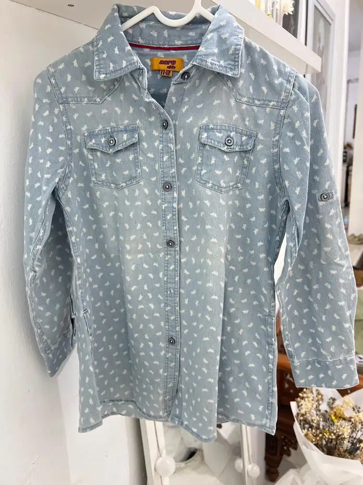 Shirt Jeans butterfly uk 11-12 thn
