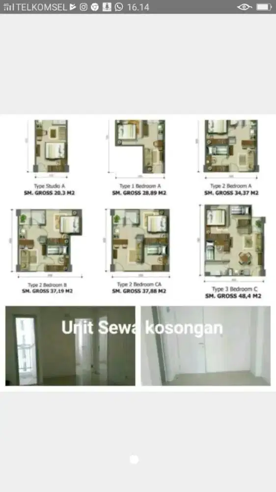 Sewa 2br unfurnushed