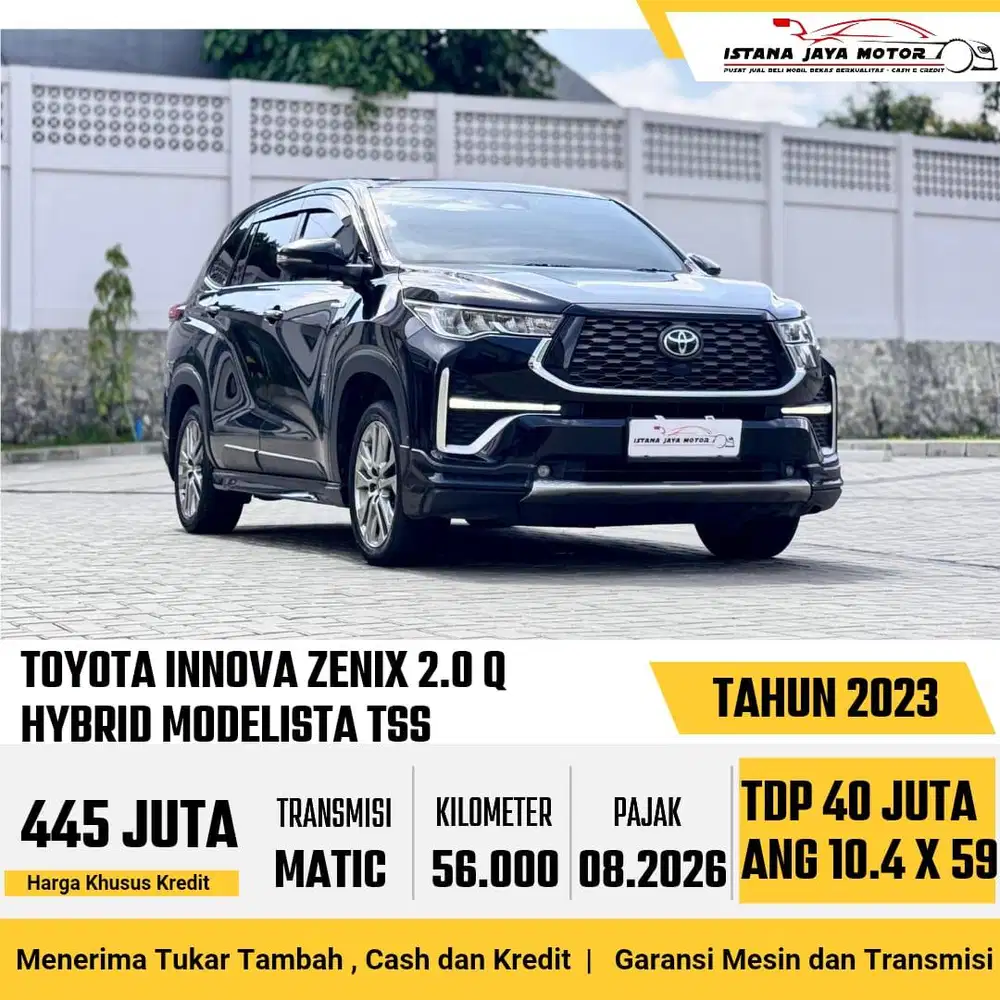 [MODELISTA] Toyota Innova Zenix Q CVT TSS 2023 Hitam