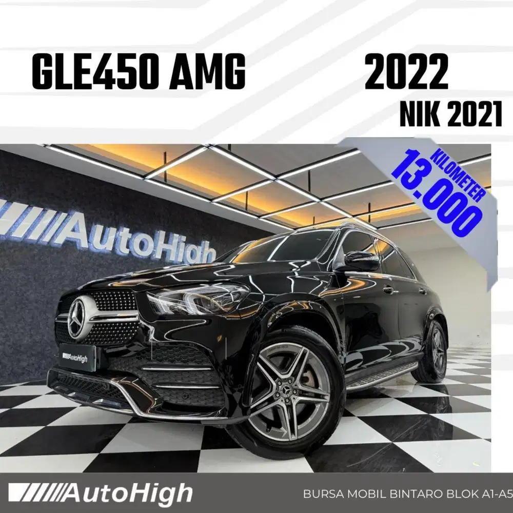 DP10% [Km13.000] GLE450 AMG 2021 Black / GLE 450 Reg 2022 #AUTOHIGH
