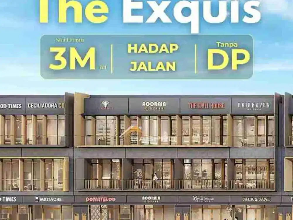 THE EXQUIS – Ruko Terbaru BSD City Direct Parking  Hadap Boulevard  Harga Spesial Mulai 3,2 M-an