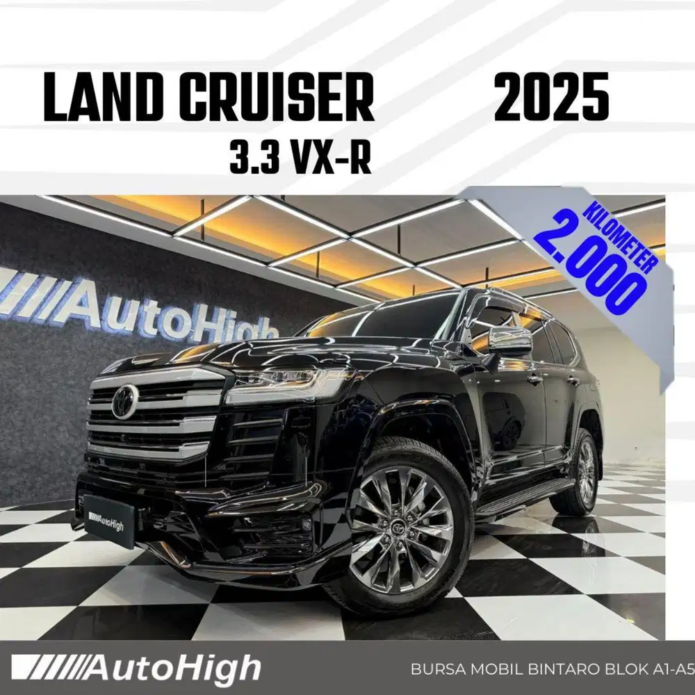 DP10% [Km2.000] Land Cruiser VXR 2025 Black / GR Reg 2026 #AUTOHIGH