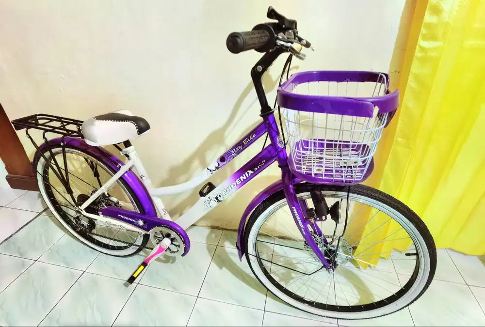 JUAL SEPEDA BARU PHOENIX STAR UK.26 UNGU HANYA 1.2JT NEGO TIPIS