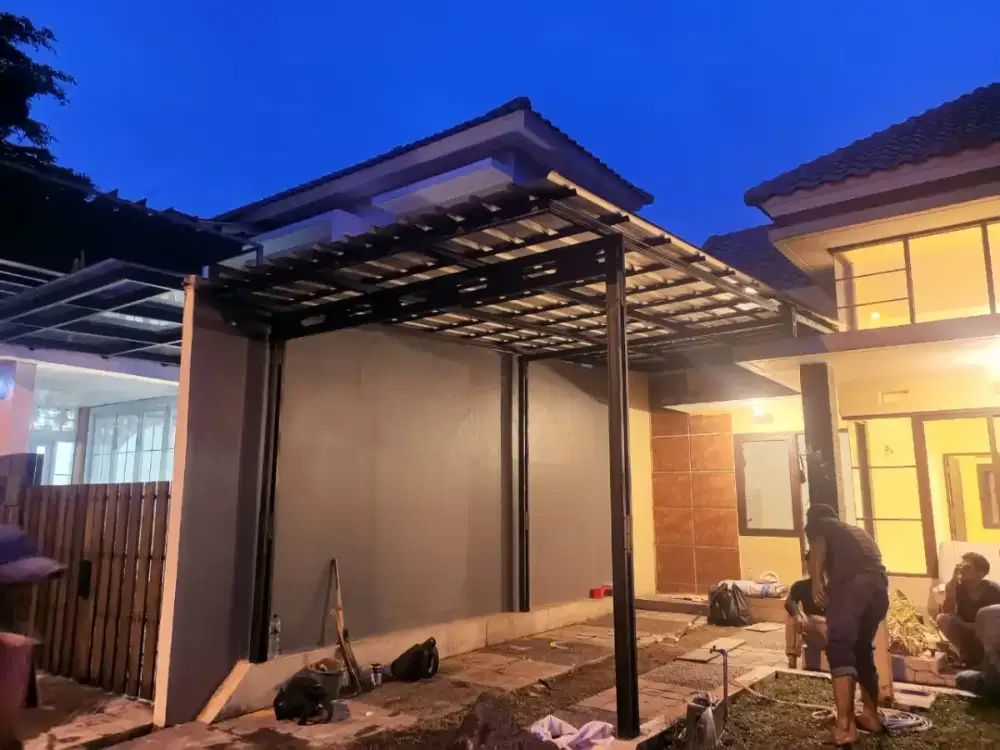 Kanopi Baja Ringan Spandek Pasir Kedap  Suara