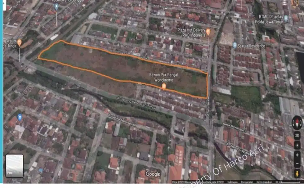 7.5JT/M2 NEGO! DIJUAL TANAH KOMERSIAL RAYA KETINTANG LOKASI STRATEGIS