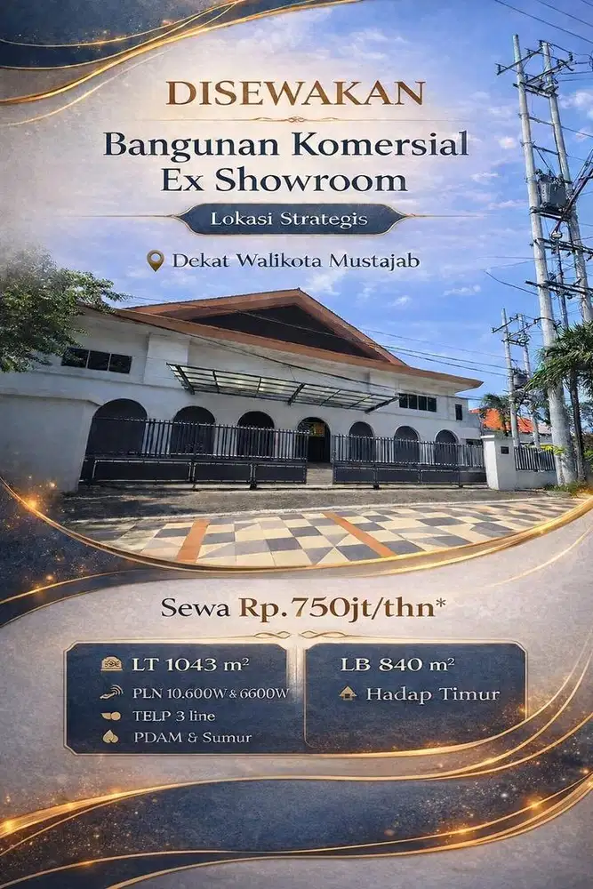 SUPER STRATEGIS ! BANGUNAN KOMERSIAL SURABAYA PUSAT 0 JALAN RAYA
